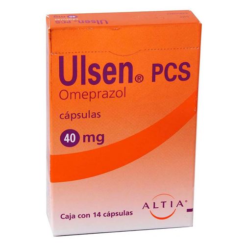 Cápsulas Ulen PCS 40mg Caja con 14 Cápsulas