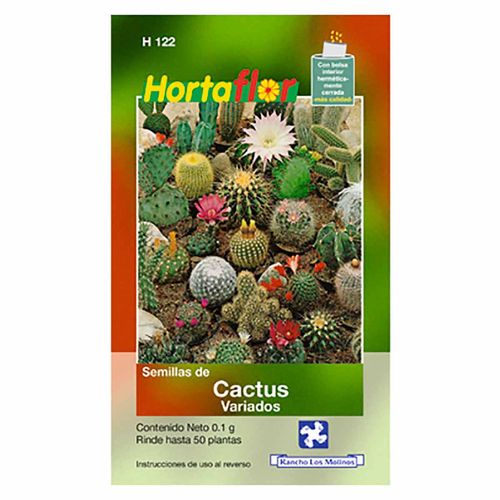 Semilla Hortaflor H122 Cactus Variados