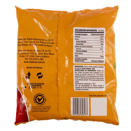 Papa Congelada Corte Recto 500g