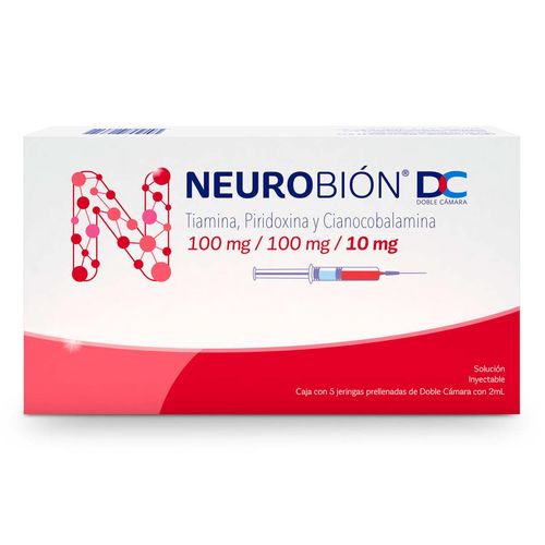 Solución Inyectable Neurobión DC 3 Jeringas (100mg/100mg/10mg)