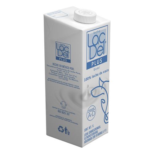 Leche Lac Del Semidescremada 1L