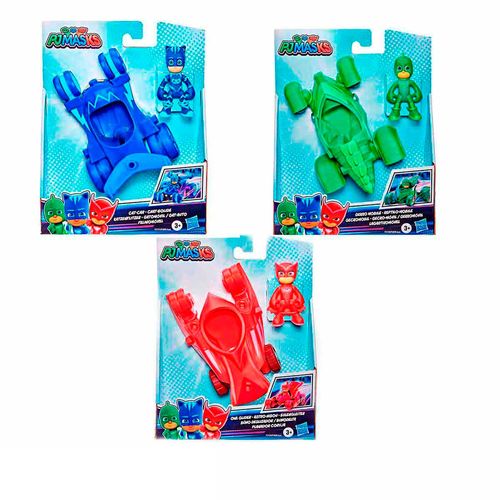 Figura Miniatura y Vehículo Pj Masks