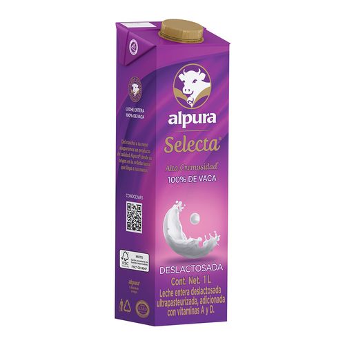 Leche Alpura Selecta Deslactosada 1L