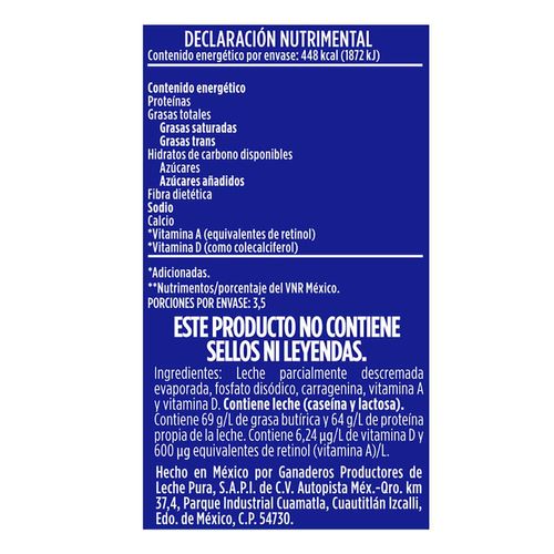 Leche Evaporada Alpura Entera 376g