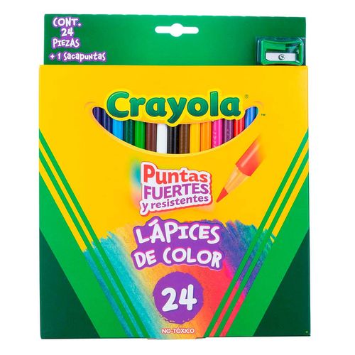 Lápices de Colores con Sacapuntas 24 piezas Crayola