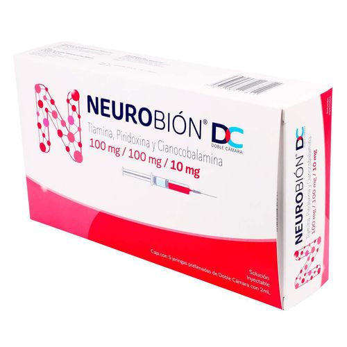 Solución Inyectable Neurobión DC 5 Jeringas (100mg/100mg/10mg)