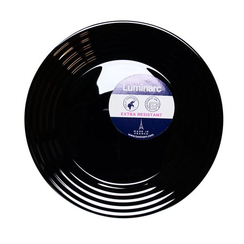 Plato Trinche Rsxxi Luminarc Harena Negro 25cm.