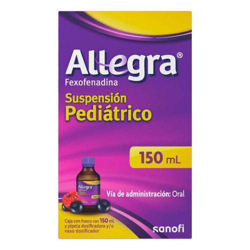 Allegra Suspensión Pediátrica para Rinitis Alérgica y Urticaria 150ml