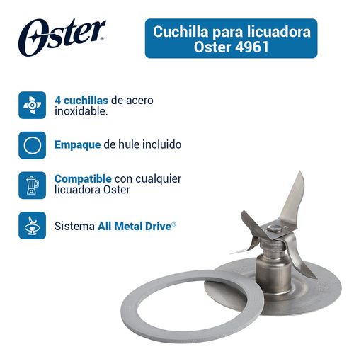 Cuchilla para Licuadora Oster Acero Inoxidable 4961