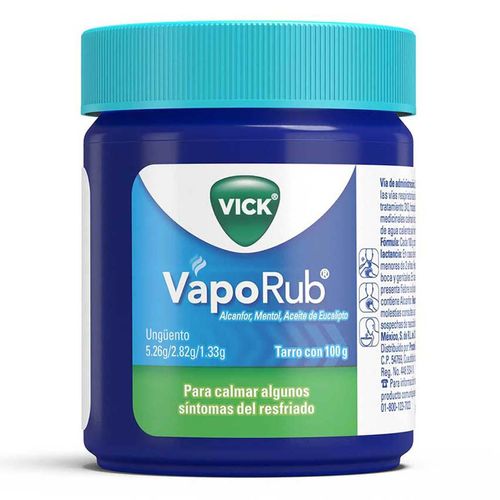 Vick VapoRub Alivia la Congestión Nasal 100g