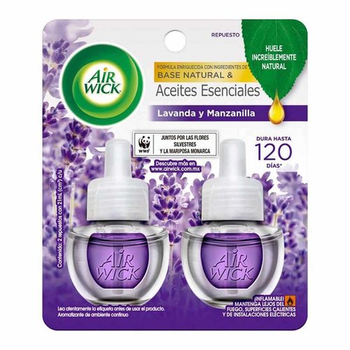 Repuesto para Aromatizante Airwick Aceite Lavanda 2 Repuestos 21ml