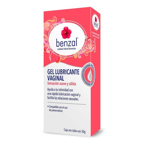 Lubricante Vaginal en Gel Benzal Sensación Suave y Cálida 30g