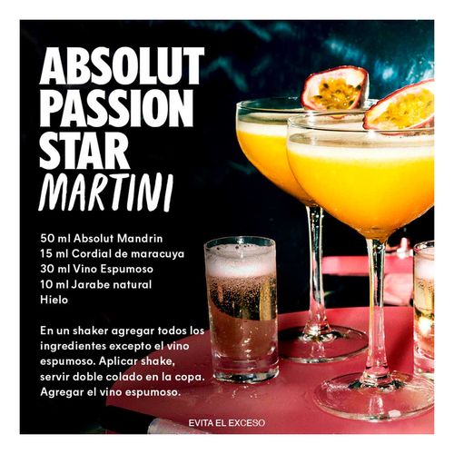 Vodka Absolut Mandarin 750ml