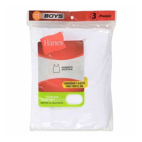 Camiseta Atlética Hanes B323C01 Blanco