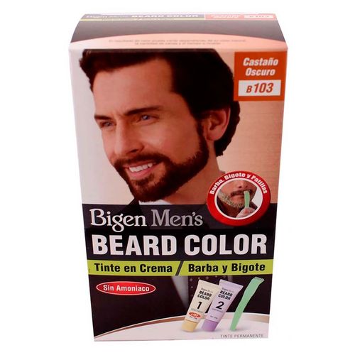 Tinte para Caballero Bigen Men Barba Castaño Oscuro 40g