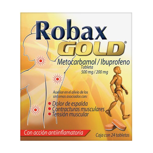 Robax Gold Relajante Muscular con Efecto Analgésico 24 Tabletas