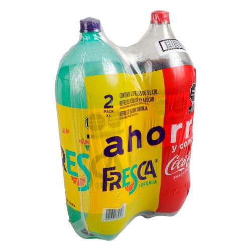 Pack Refrescos Coca Cola+Fresca 3L
