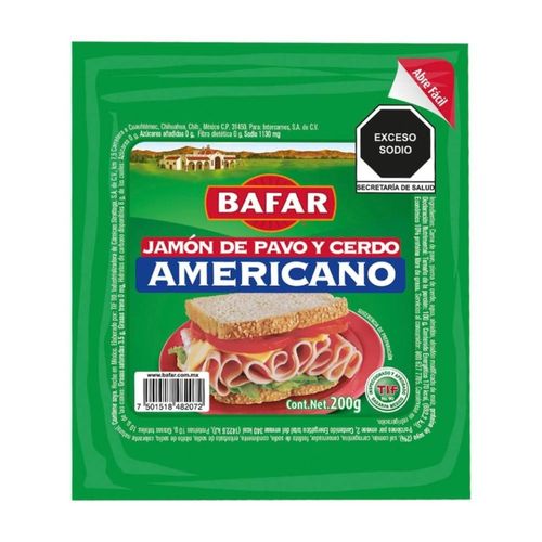 Jamón Bafar Americano 200g