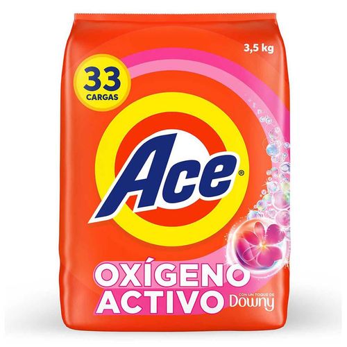 Detergente en Polvo Ace con Toque de Downy 33 Cargas 3.5Kg
