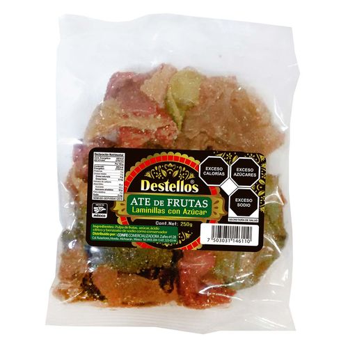 Destellos Dulce Laminilla de Fruta con Chile 250g