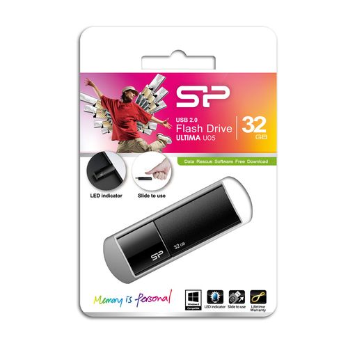 Memoria USB Silicon Power 32GB Negra U05