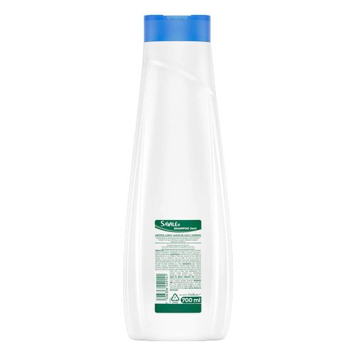 Shampoo Savilé Control Caspa Aceite de Coco y Romero 700ml