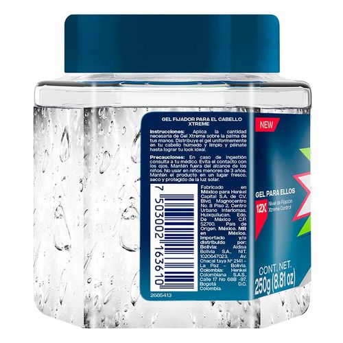 Gel para Peinar Xtreme Attraction 250g