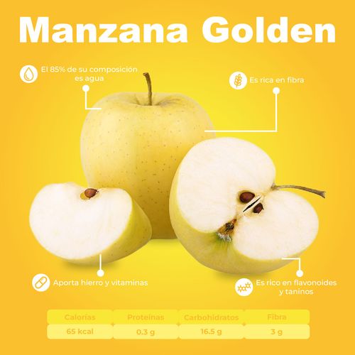 Manzana Golden Mediana por Kg
