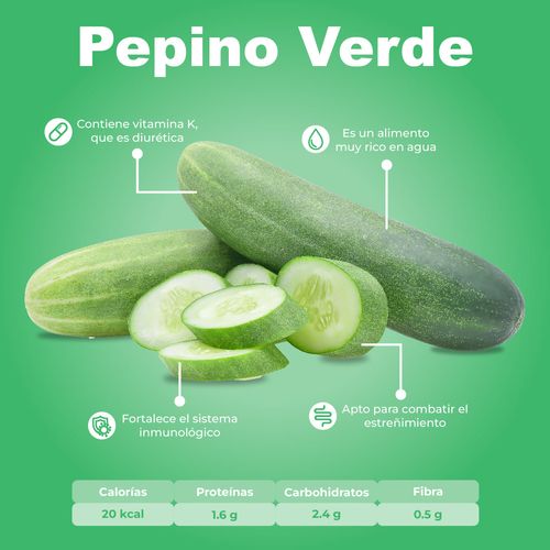 Pepino Verde por Kg