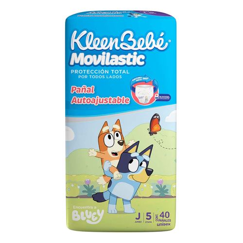 Pañales KleenBebé Movilastic etapa 5 Unisex 40 pañales