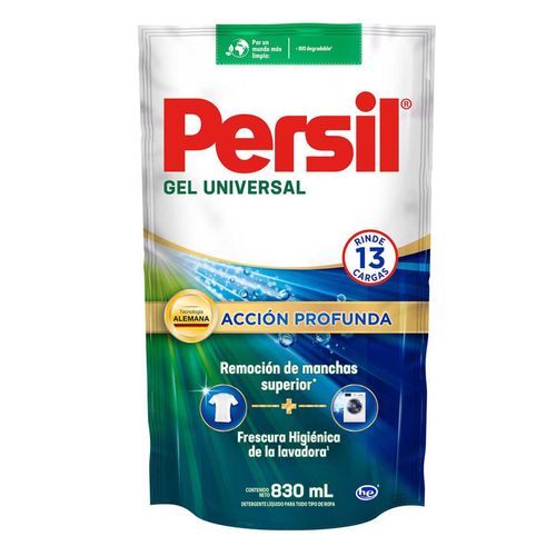 Detergente Líquido Persil Universal Acción Profunda Plus Repuesto 830ml