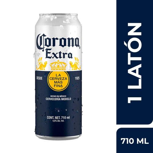 Cerveza Corona Extra 1 Pieza Lata 710ml