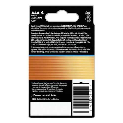 Pilas Alcalinas Duracell Optimum AAA 4 Piezas