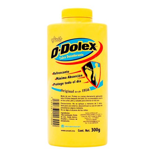 Talco para Pies O Dolex Original Desodorante 300g