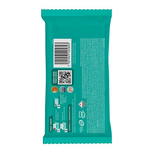 Toallitas Desinfectantes Cloralex Plus Sin Cloro Fresco Aroma 84 Toallitas