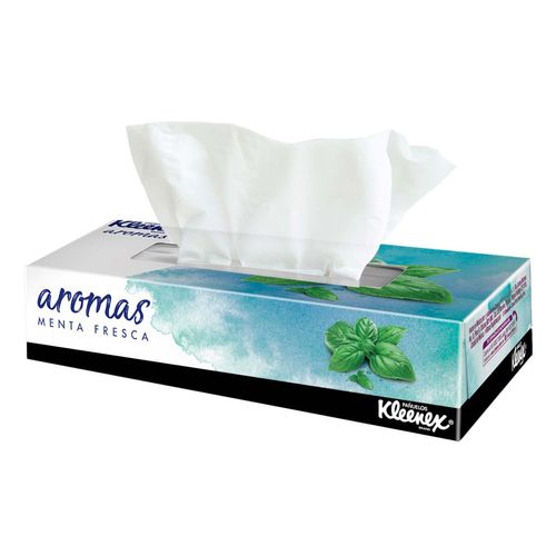 Pañuelos Faciales Kleenex Aromas Menta Fresca 140 Pañuelos
