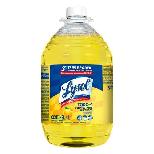 Desinfectante de Superficies Líquido Lysol Citrus 5L