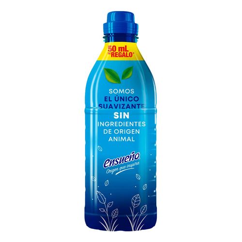 Suavizante de Telas Ensueño Max Zero Enjuague Frescura Azul 800ml + 50ml