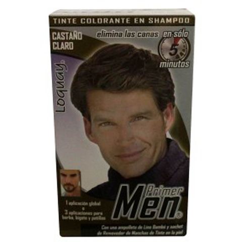 Tinte para Caballero Loquay Primer Men Castaño Claro 85g