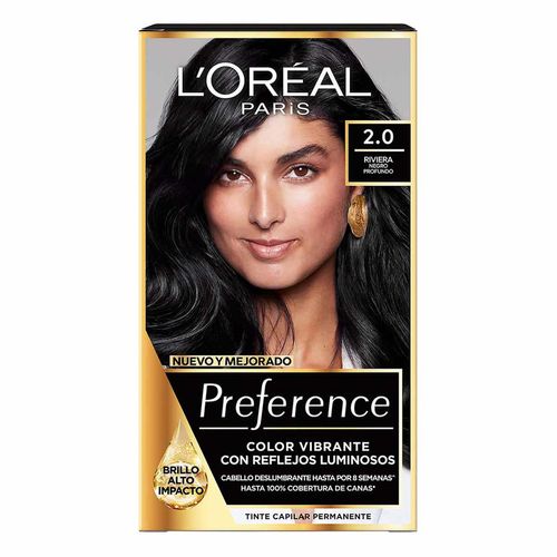 Tinte de Cabello L'Oréal Paris Preference Paris 2.0 Riviera Negro Profundo