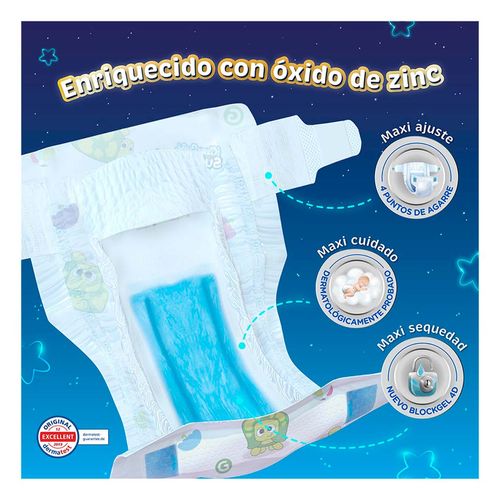 Pañales KleenBebé Suavelastic Etapa 6 Extra Jumbo Unisex 60 Pañales