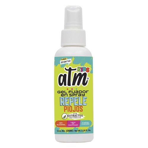 Gel para Peinar en Spray Atm Repele Piojos 100ml
