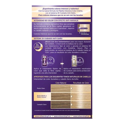 Tinte de Cabello Palette Intensive Color Creme 12-1 Extra Rubio Cenizo Intenso