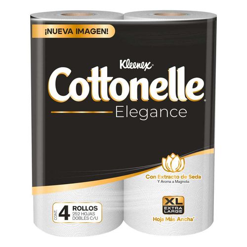 Papel Higiénico Kleenex Cottonelle Elegance 4 Rollos