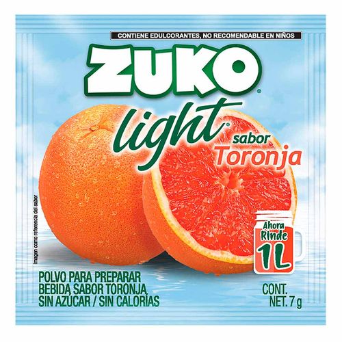 Bebida Instantánea Zuko Light Sabor Toronja 7g