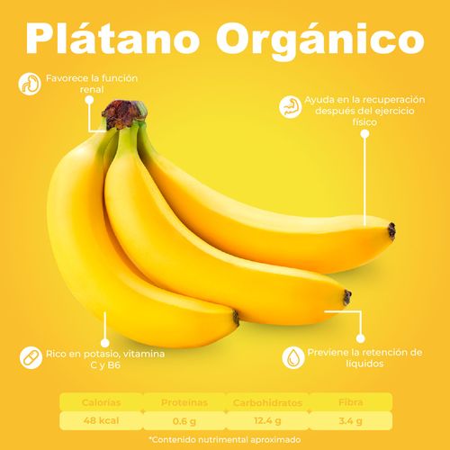 Plátano Orgánico por Penca
