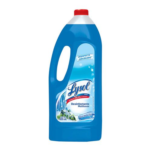 Desinfectante de Superficies Líquido Lysol Pure Waterfall 820ml