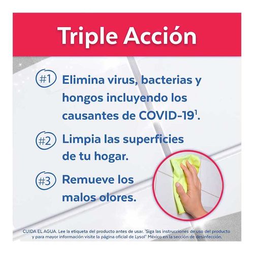 Desinfectante de Superficies Líquido Lysol Pure Waterfall 820ml