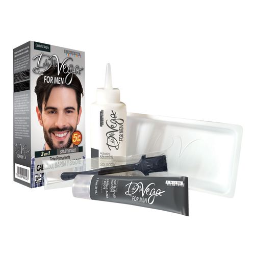 Tinte para Caballero D de la Vega For Men Castaño Negro 60ml