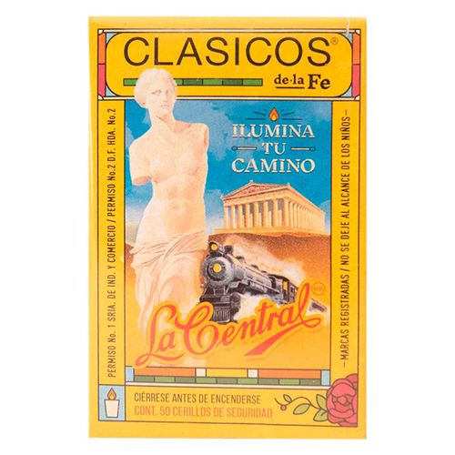 Cerillos Clasicos 5 Cajillas de 50 Cerillos
